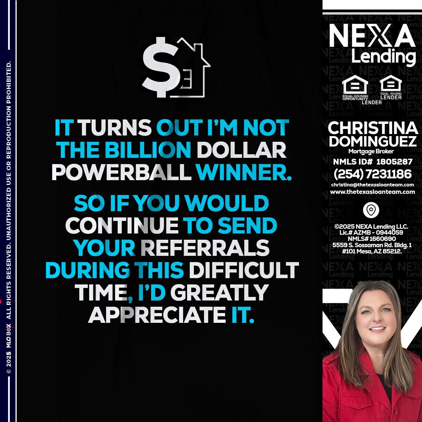IT TURNS - Christina Dominguez -Mortgage Broker