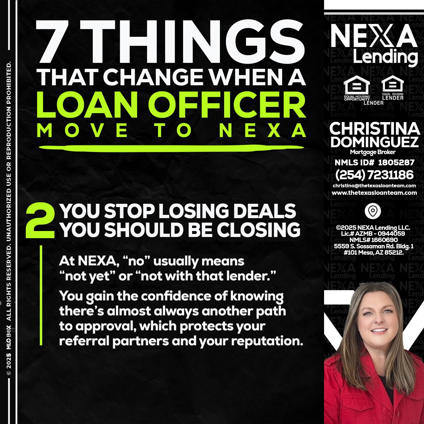 7 THINGS (2) - Christina Dominguez -Mortgage Broker
