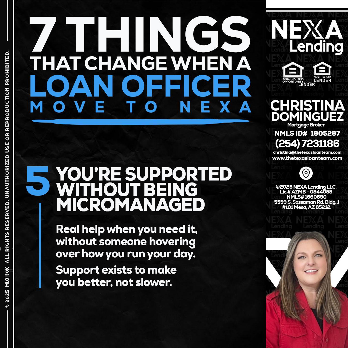 7 THINGS (5) - Christina Dominguez -Mortgage Broker