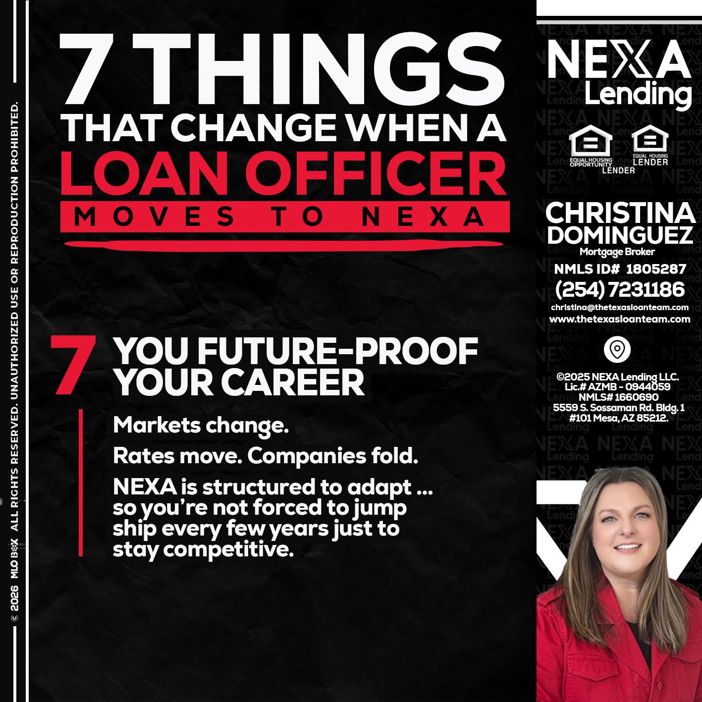 7 THINGS (7) - Christina Dominguez -Mortgage Broker