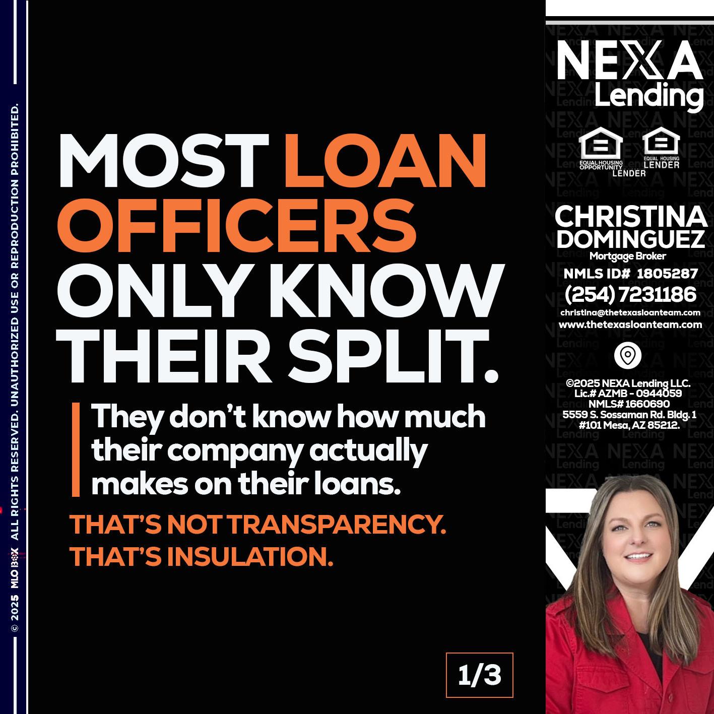 1 OF 3 - Christina Dominguez -Mortgage Broker