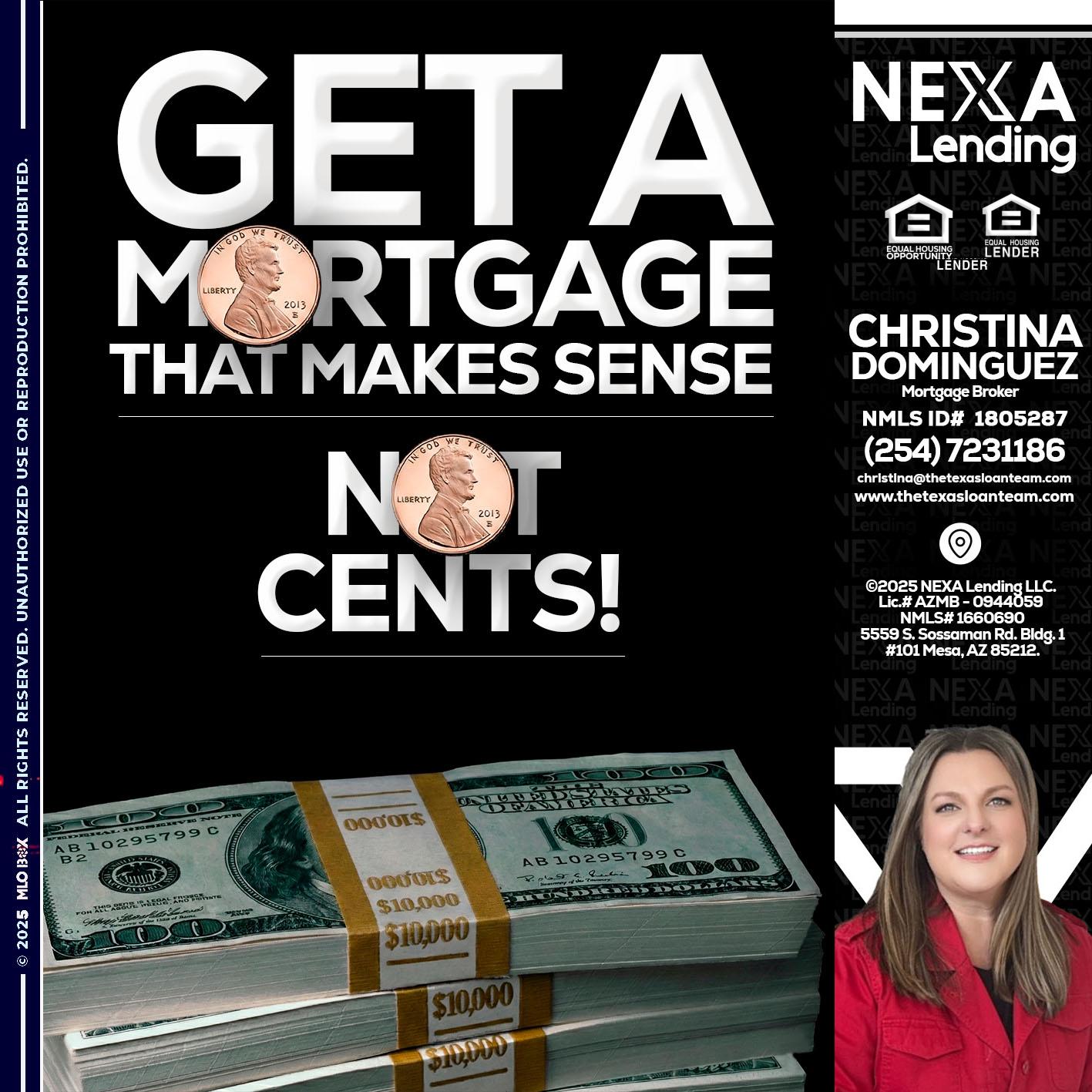get a mortgage - Christina Dominguez -Mortgage Broker