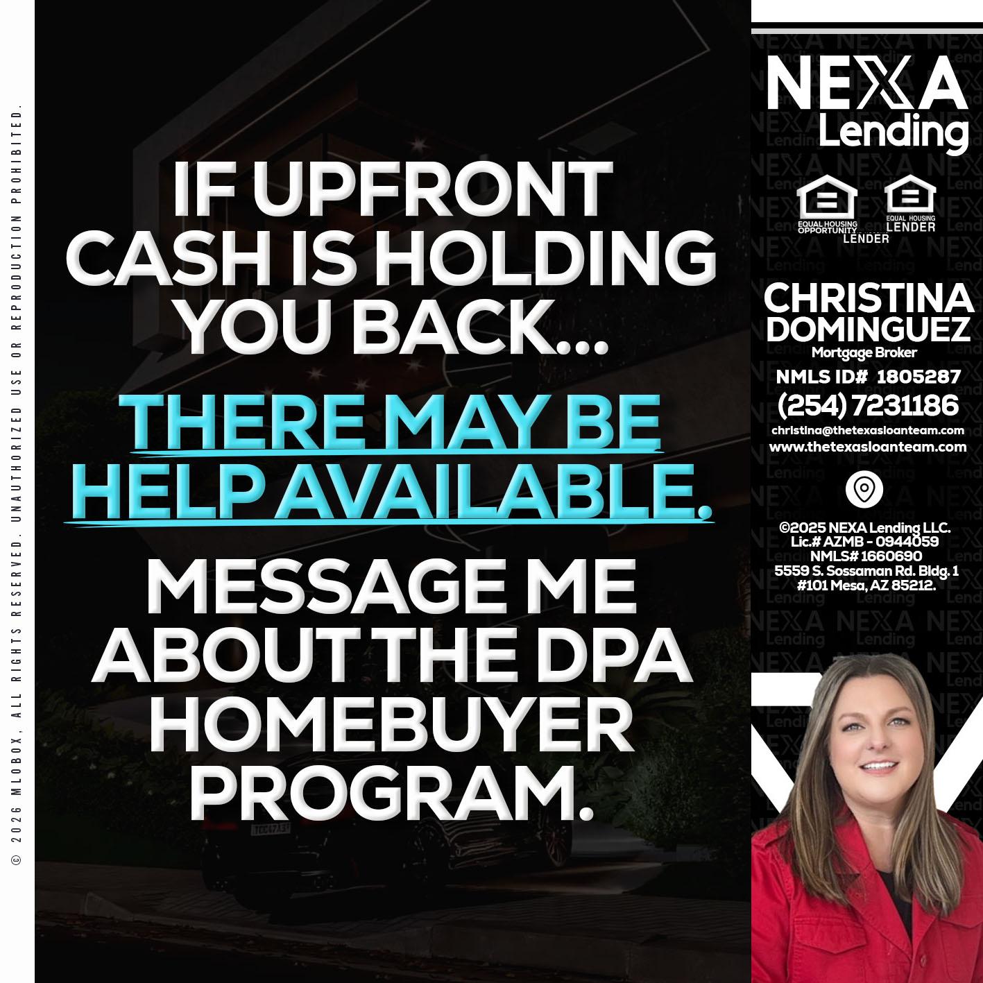 IF UPFRONT - Christina Dominguez -Mortgage Broker
