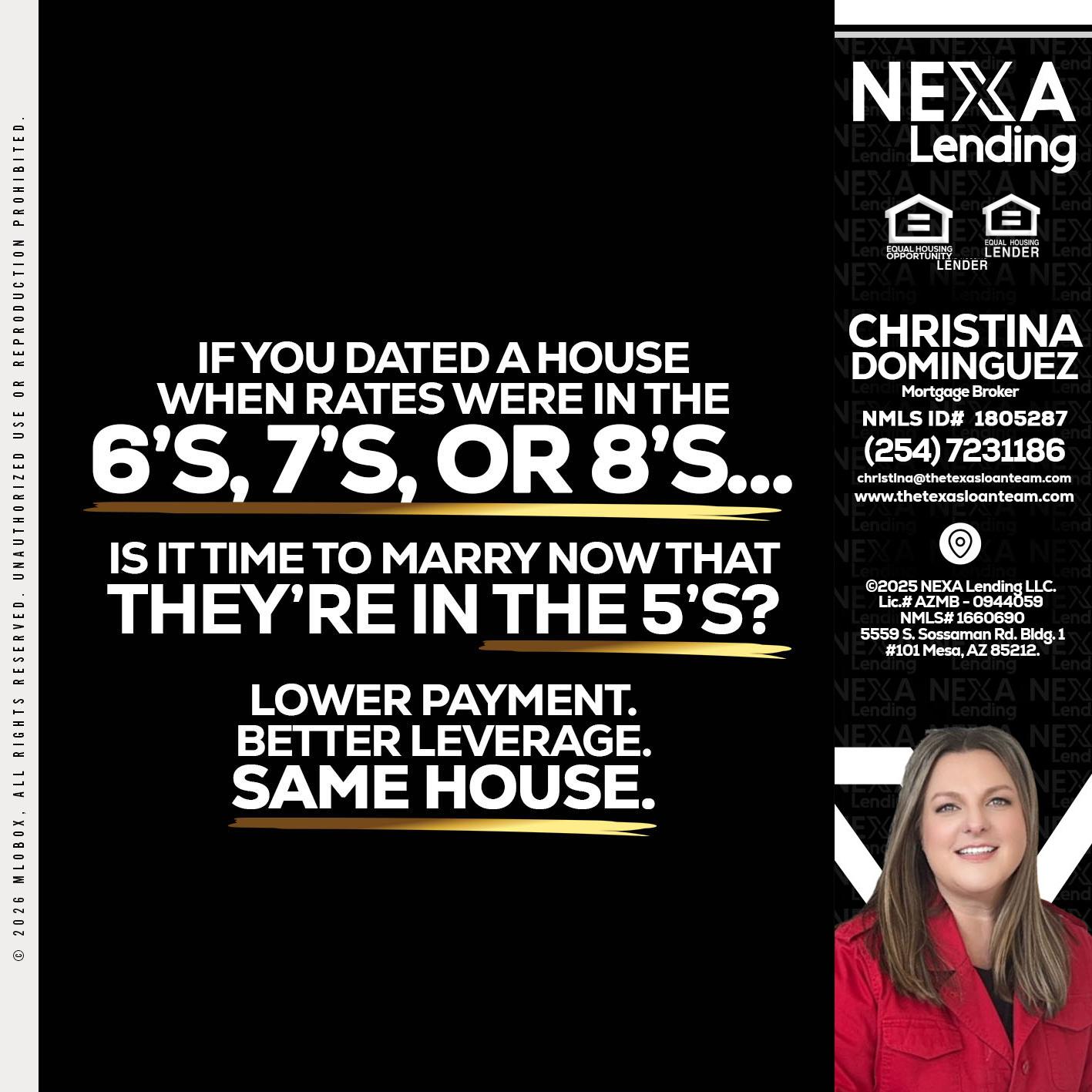 if you dated a house - Christina Dominguez -Mortgage Broker