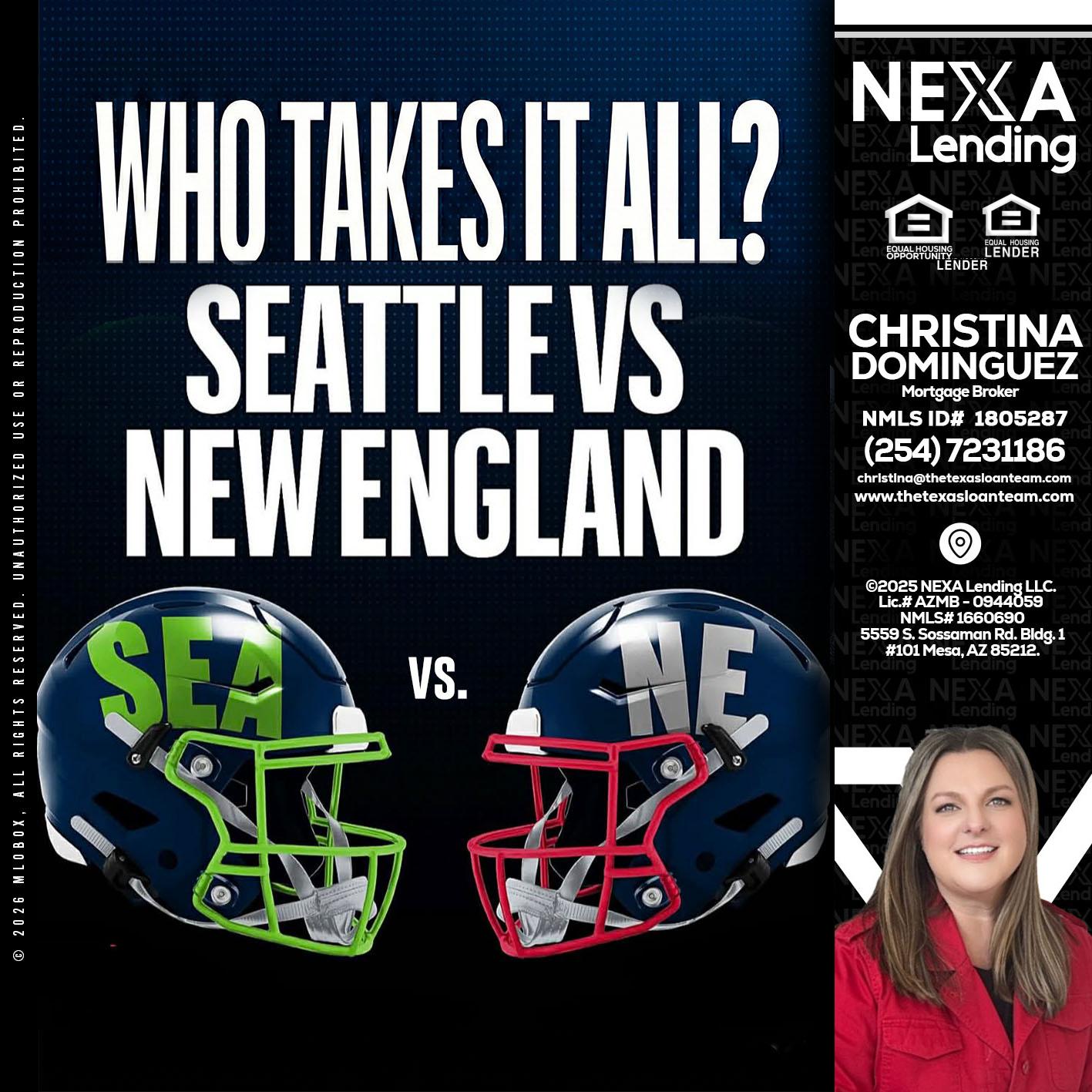 WHO TAKE IT ALL? - Christina Dominguez -Mortgage Broker