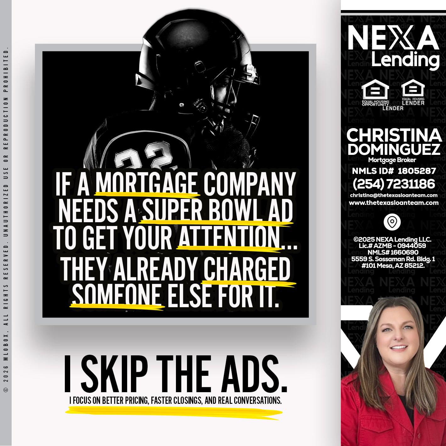 if a mortgage ad - Christina Dominguez -Mortgage Broker
