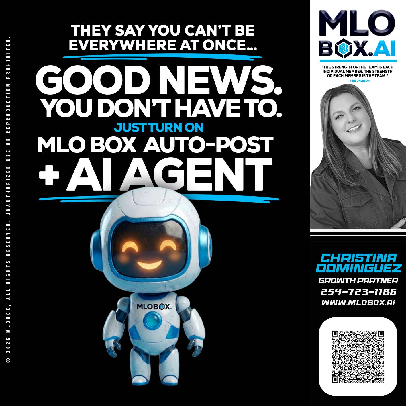 GOOD NEWS - Christina Dominguez -Mortgage Broker