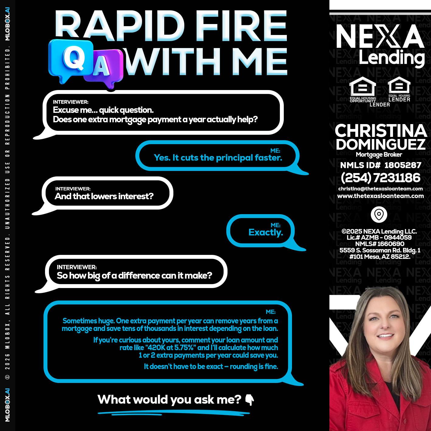 RAPID Q&A - Christina Dominguez -Mortgage Broker