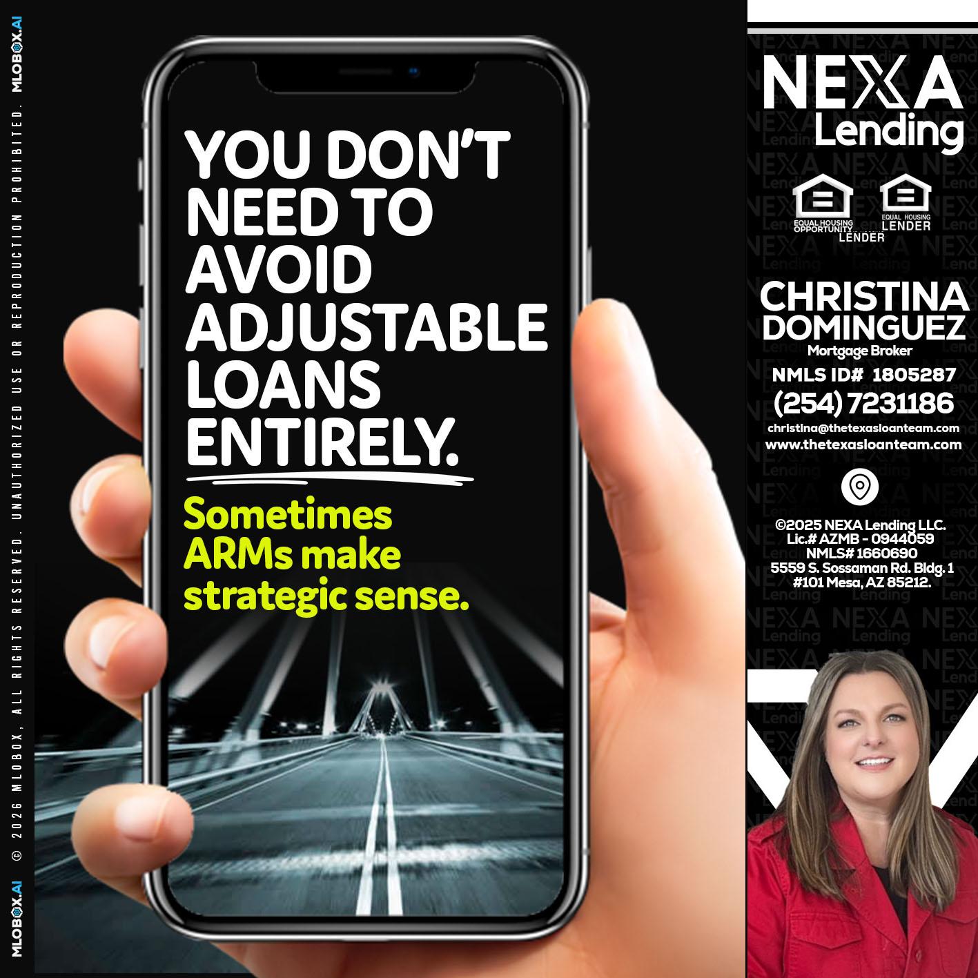 YOU DONT NEED - Christina Dominguez -Mortgage Broker