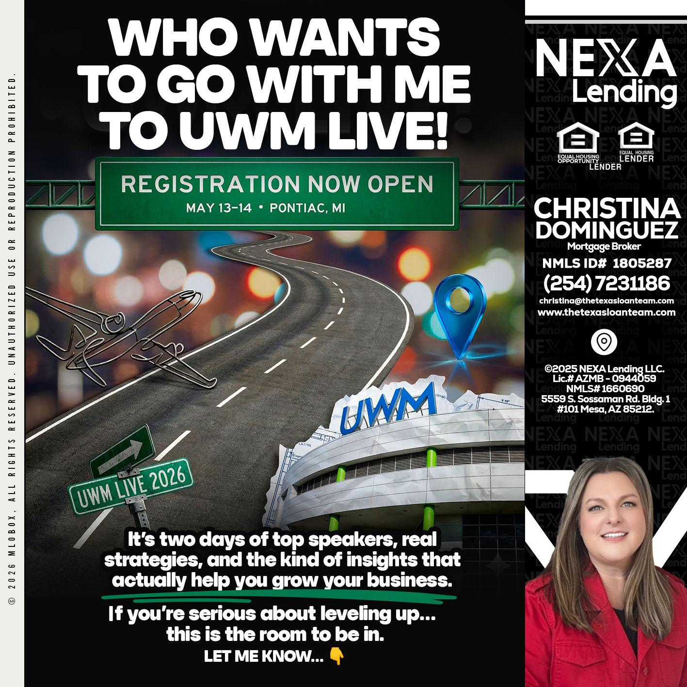 WHO WANTS - Christina Dominguez -Mortgage Broker