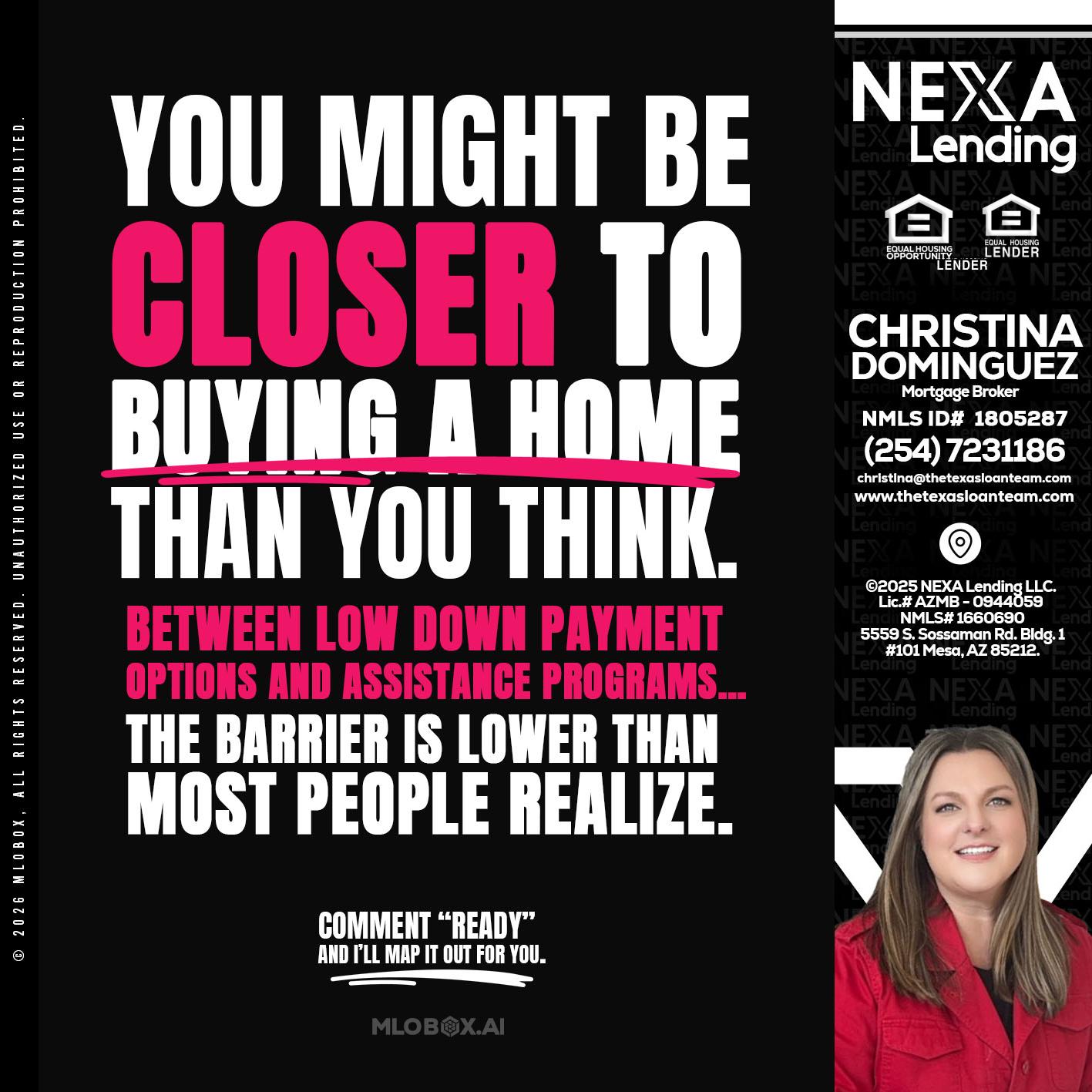 YOU MIGHT BE - Christina Dominguez -Mortgage Broker
