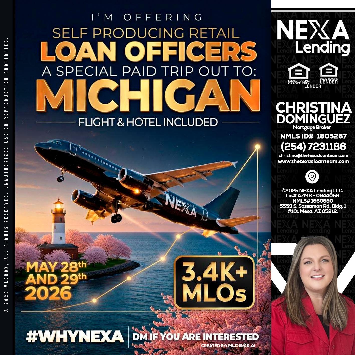 MICHIGAN TRIP - Christina Dominguez -Mortgage Broker