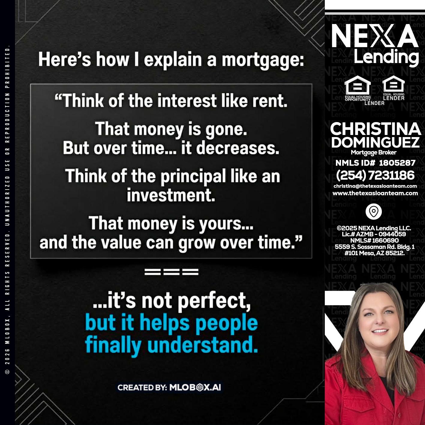 HERES NOW - Christina Dominguez -Mortgage Broker