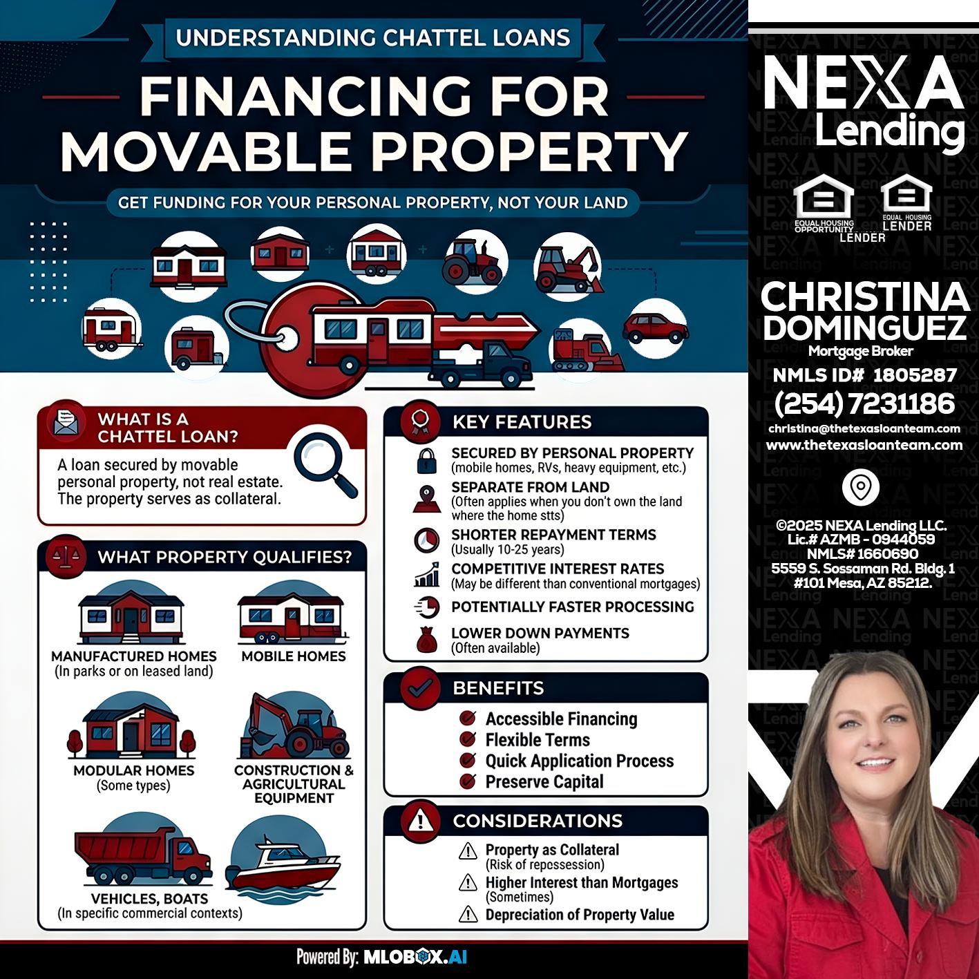 Chattel Loans - Christina Dominguez -Mortgage Broker