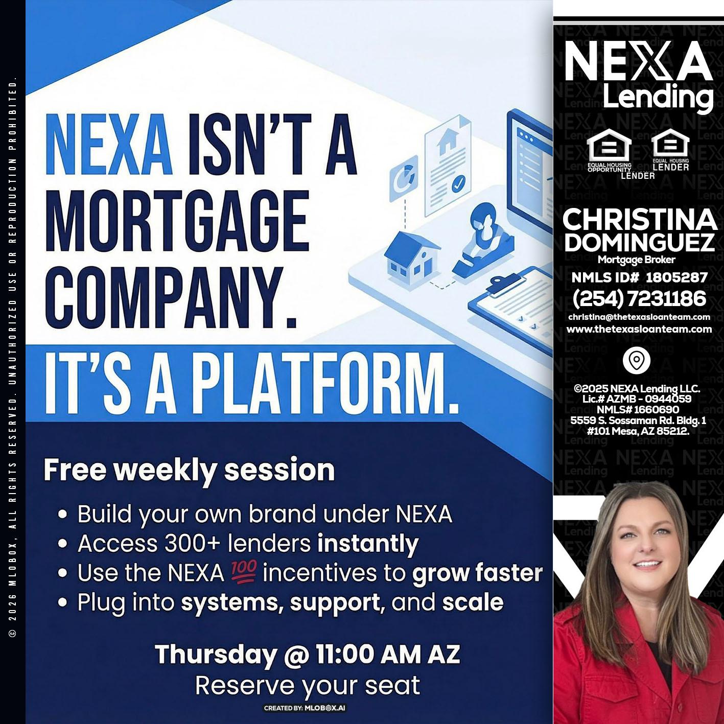 NEXA ISNT - Christina Dominguez -Mortgage Broker