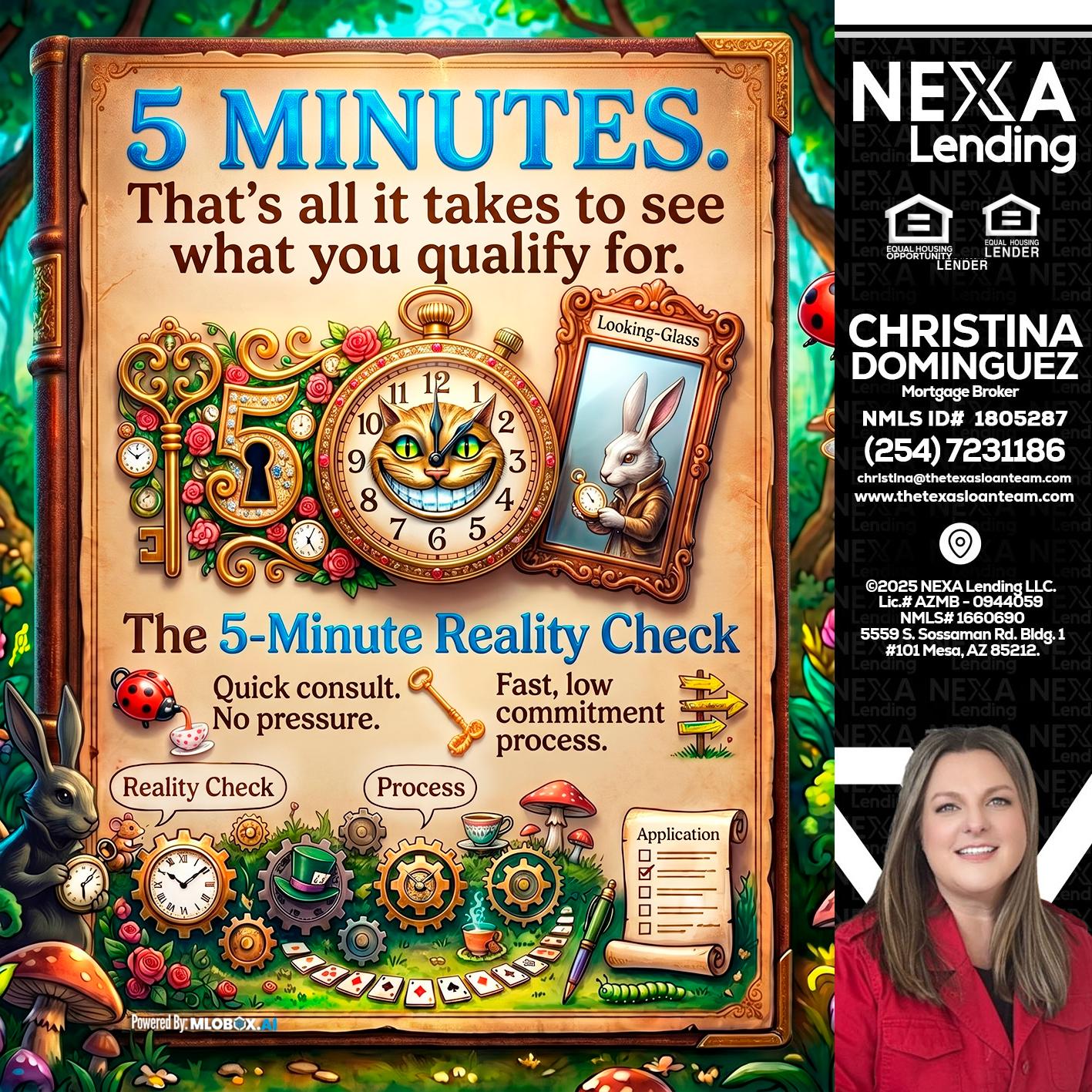 Reality Check! - Christina Dominguez -Mortgage Broker