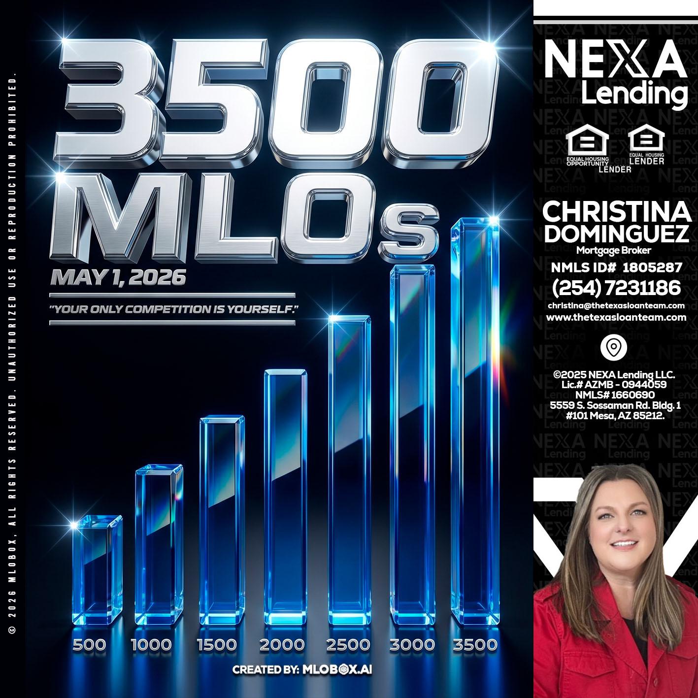 3500 MLOs - Christina Dominguez -Mortgage Broker