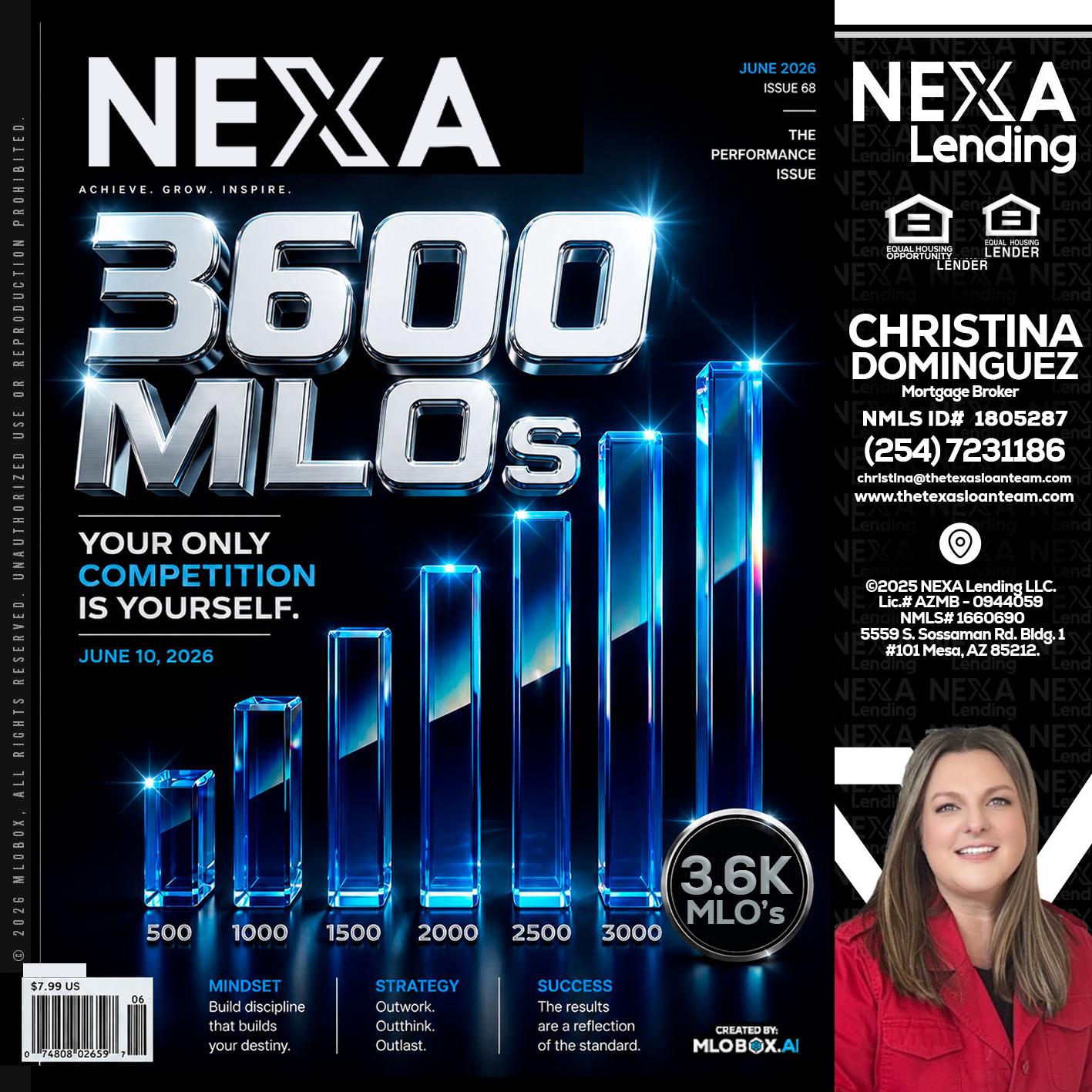 3600 MLOs - Christina Dominguez -Mortgage Broker
