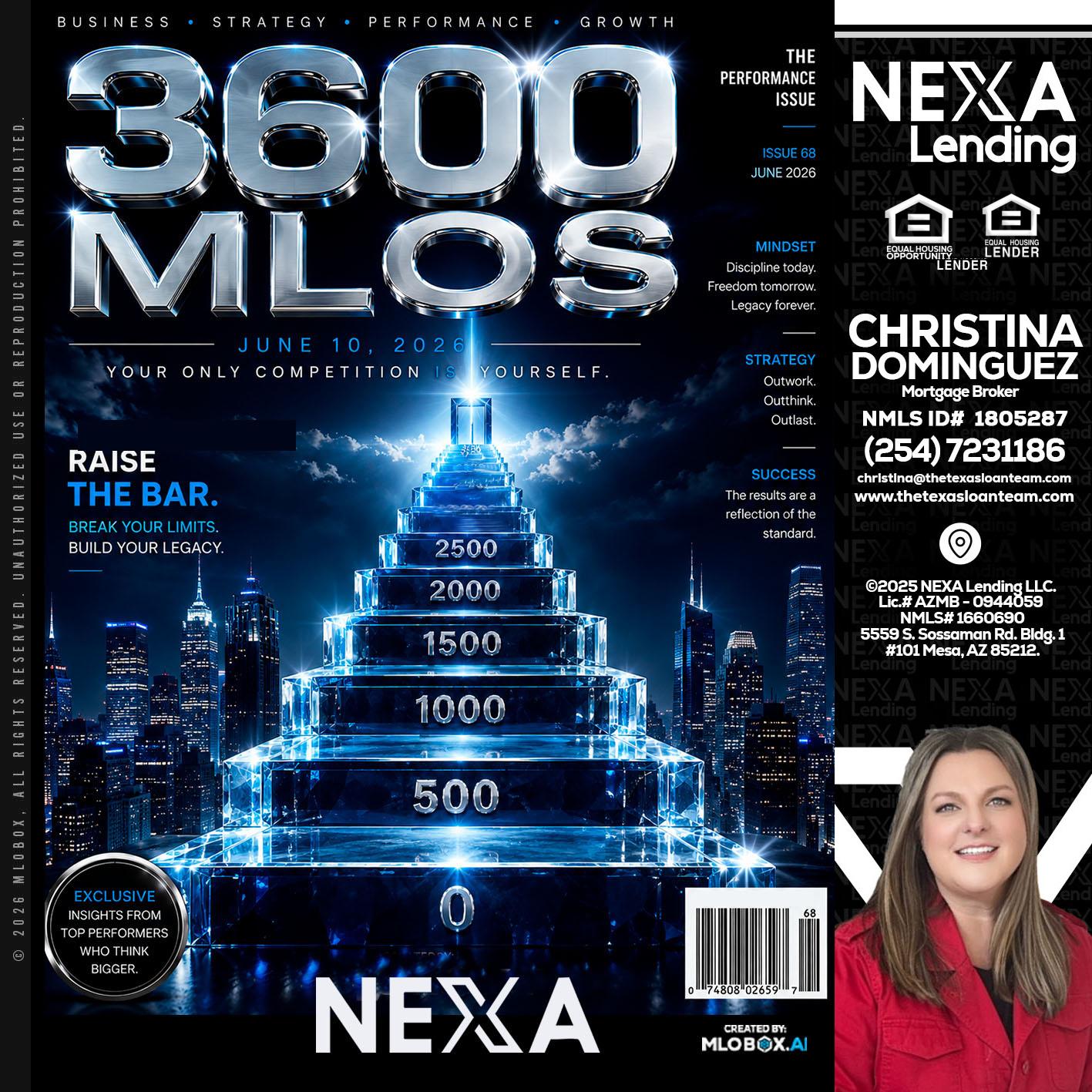 3600 MLOs - Christina Dominguez -Mortgage Broker