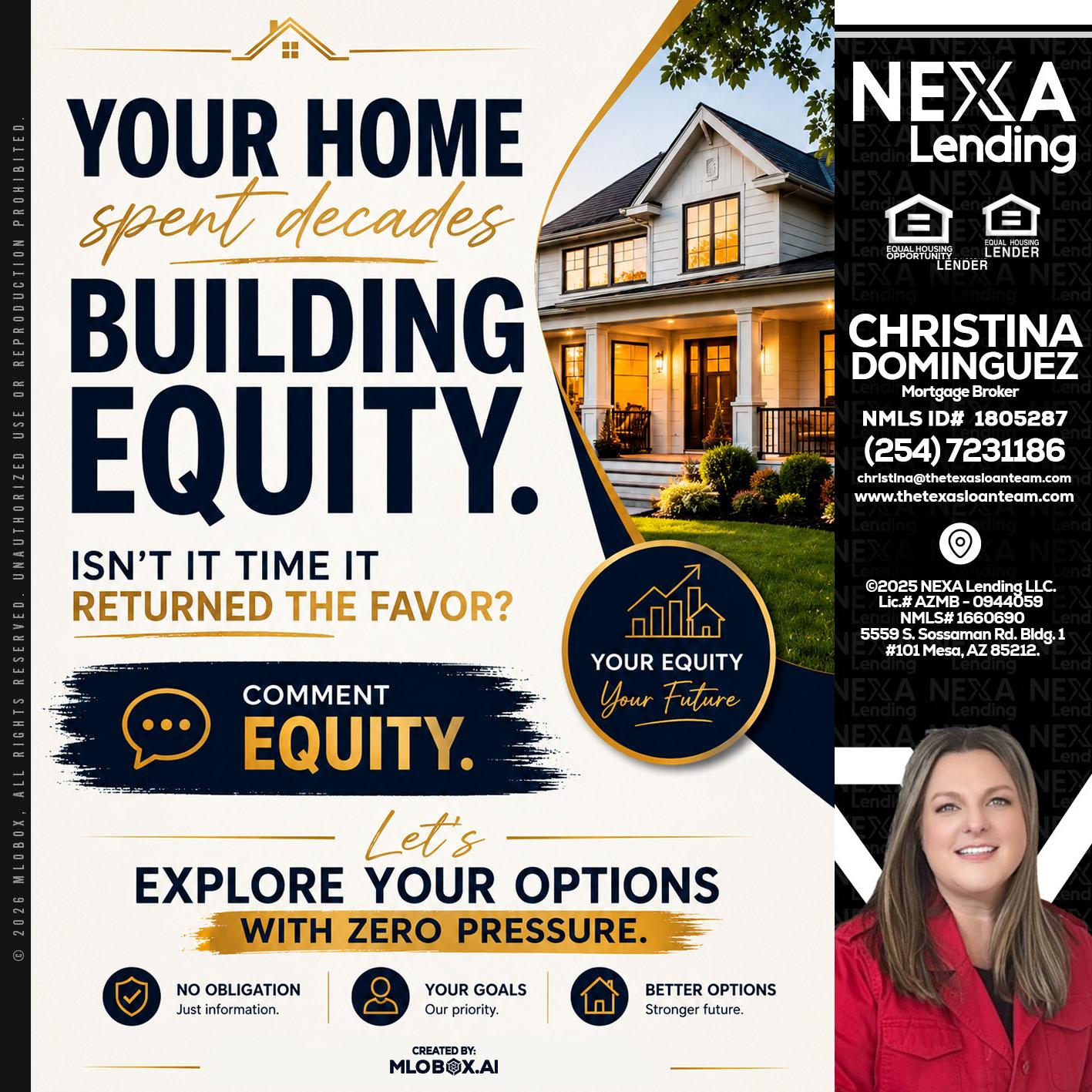 building equity - Christina Dominguez -Mortgage Broker