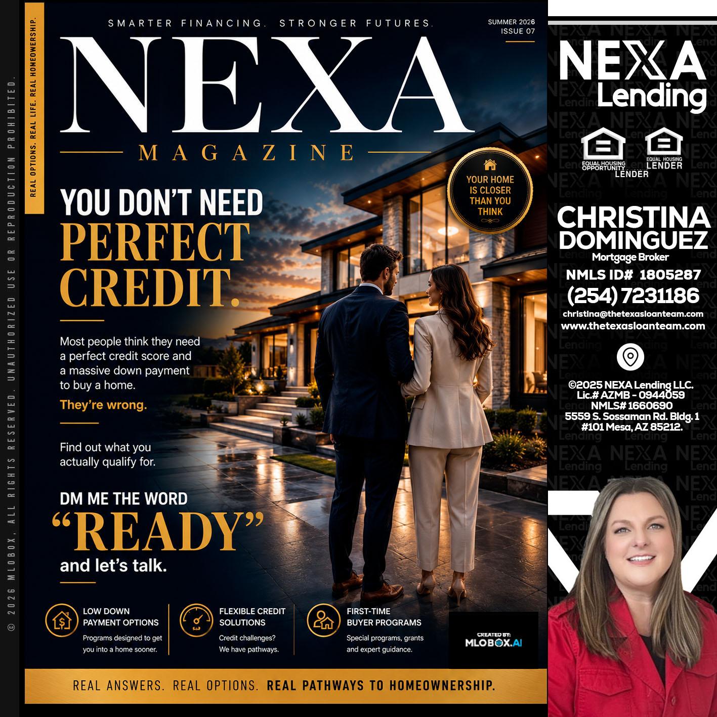 NEXA MAGAZINE - Christina Dominguez -Mortgage Broker