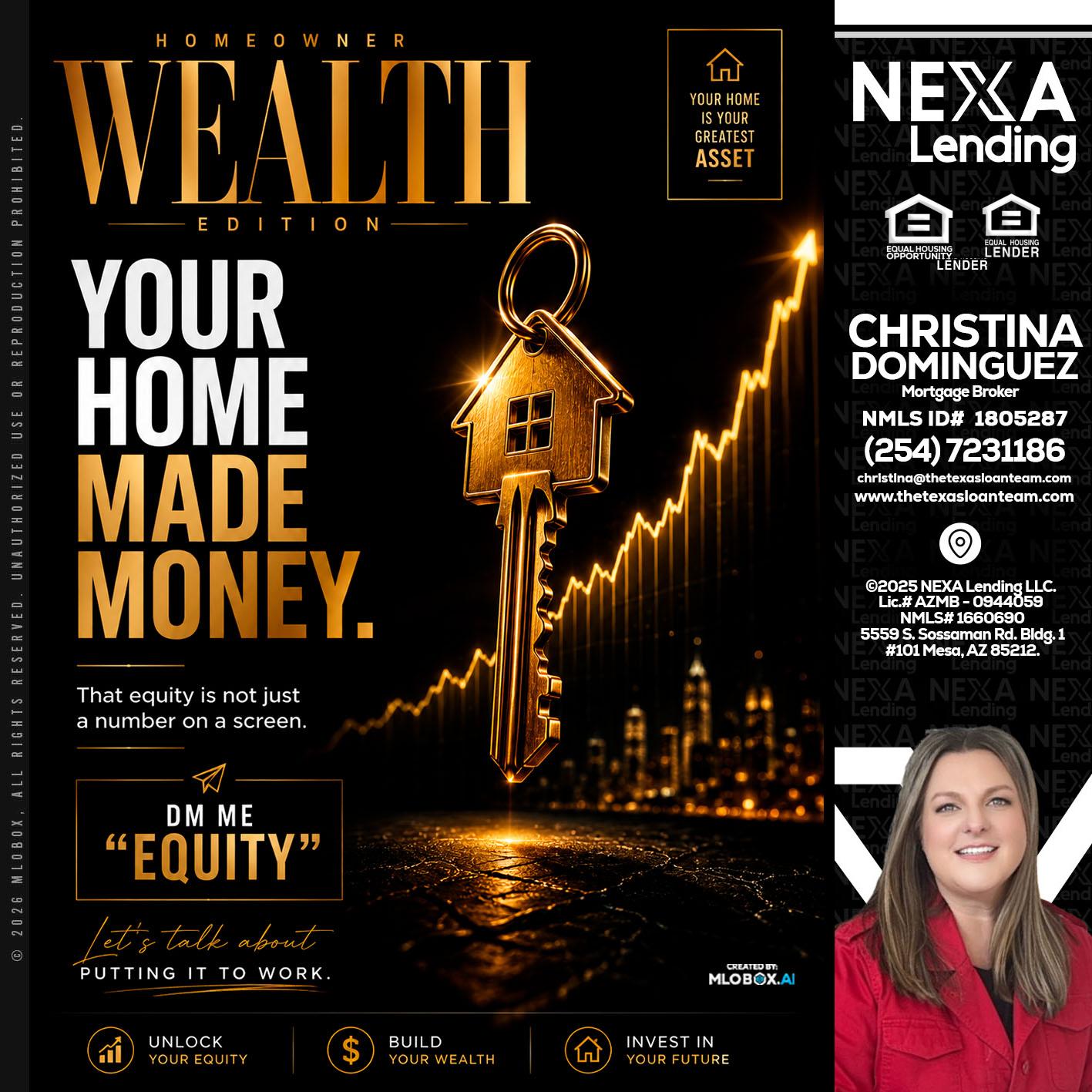 YOUR HOME MADE - Christina Dominguez -Mortgage Broker
