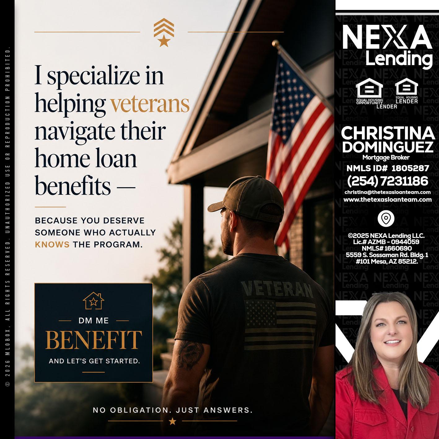 I SPECIALIZE - Christina Dominguez -Mortgage Broker
