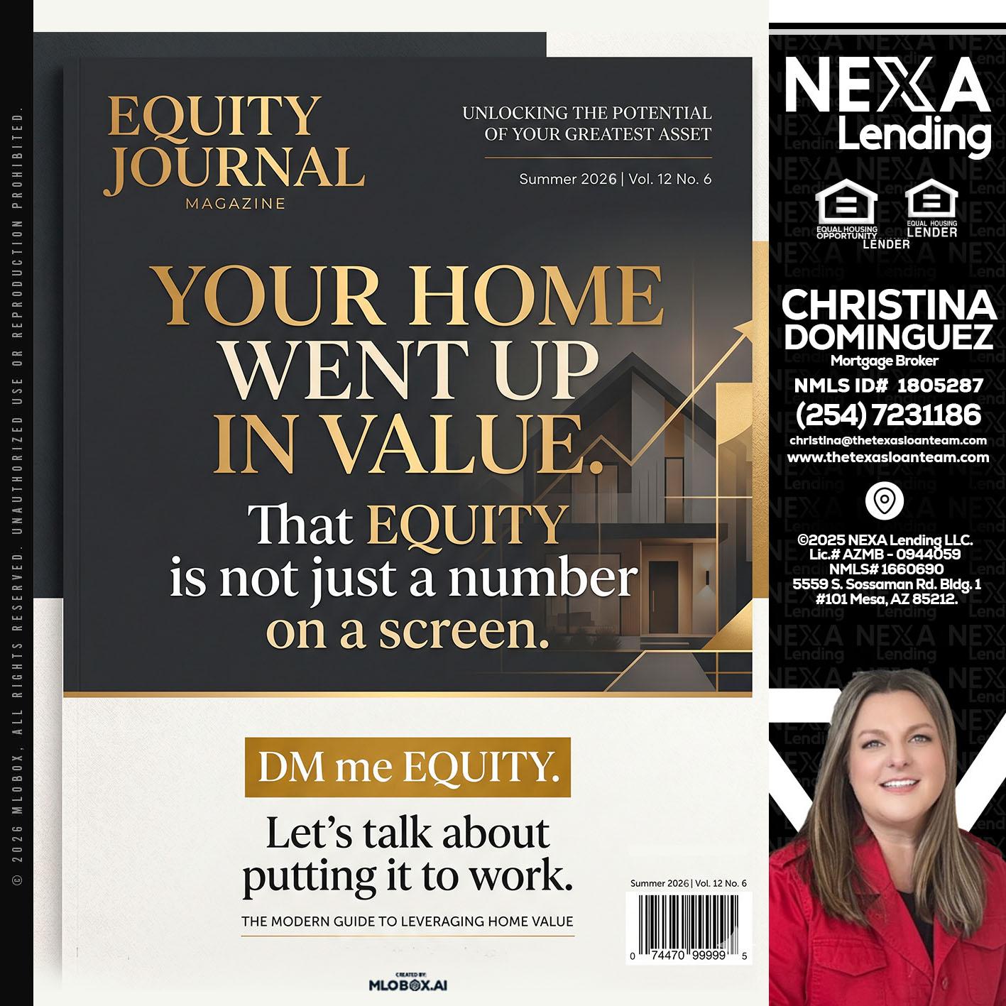 YOUR HOME - Christina Dominguez -Mortgage Broker