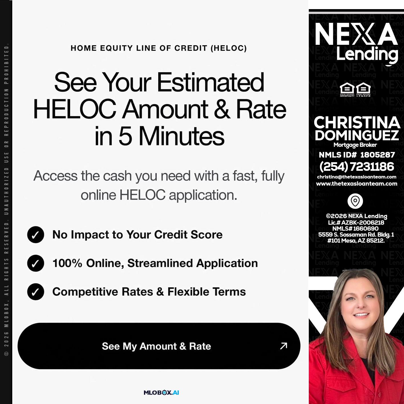 HELOC - Christina Dominguez -Mortgage Broker