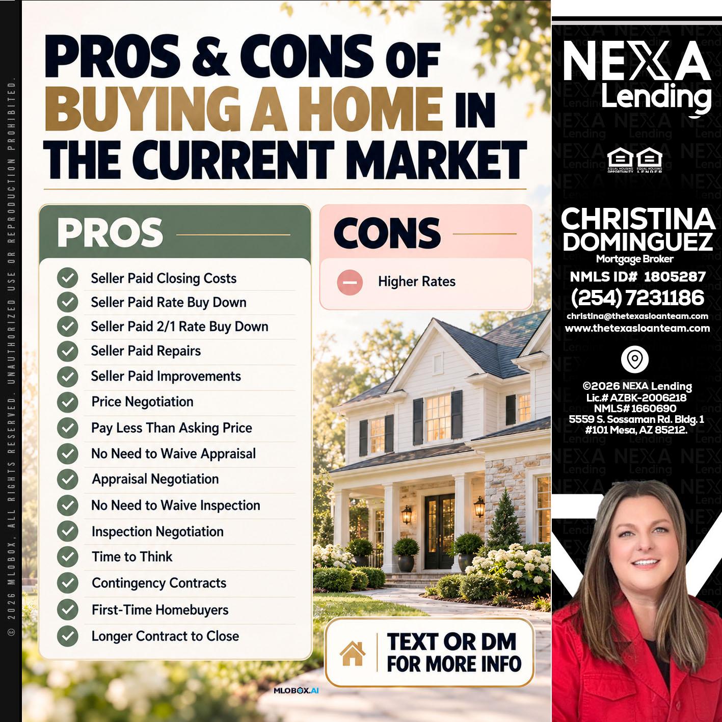 pros and cons - Christina Dominguez -Mortgage Broker