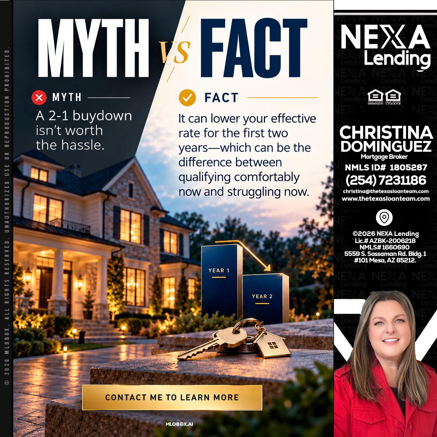 MYTH VS FACT - Christina Dominguez -Mortgage Broker