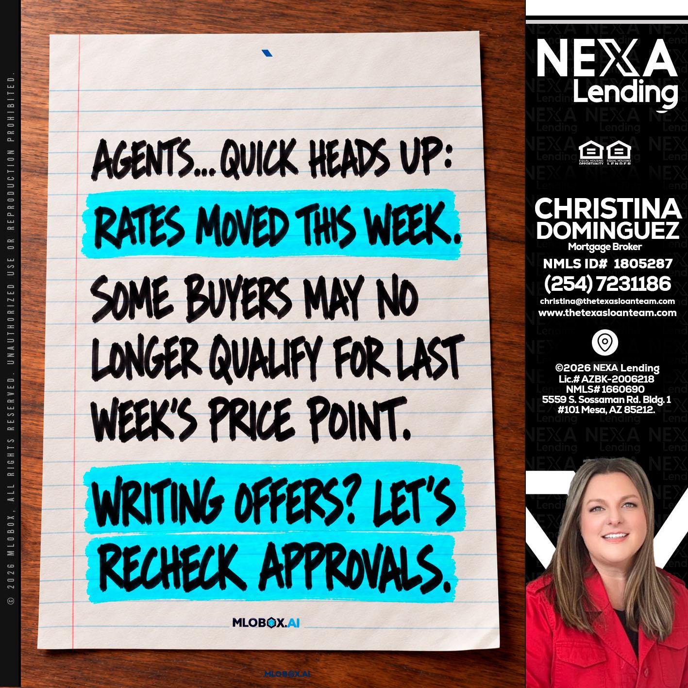AGENTS - Christina Dominguez -Mortgage Broker