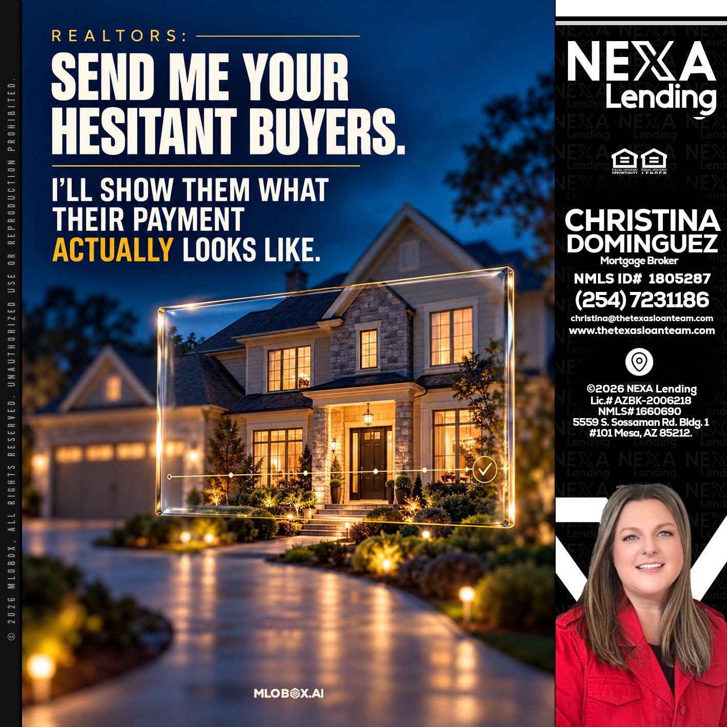 REALTOR - Christina Dominguez -Mortgage Broker