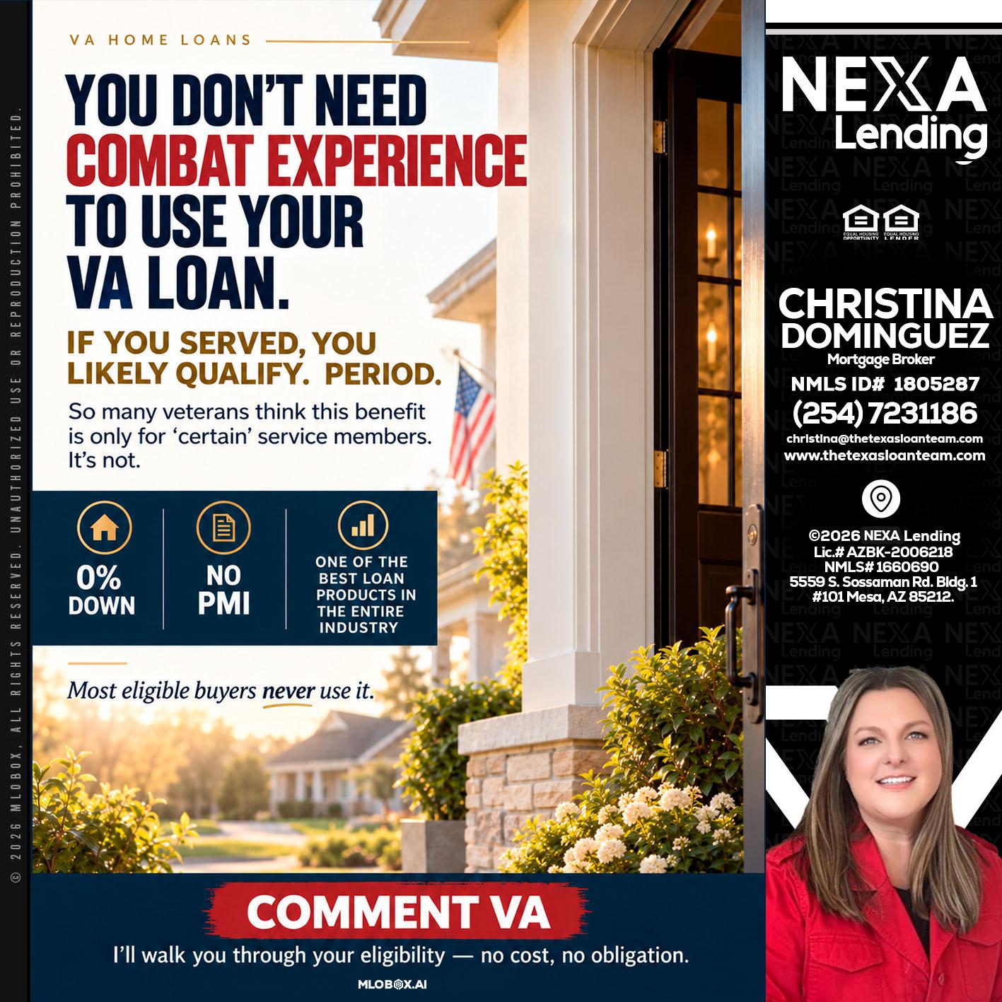 YOU DONT NEED - Christina Dominguez -Mortgage Broker
