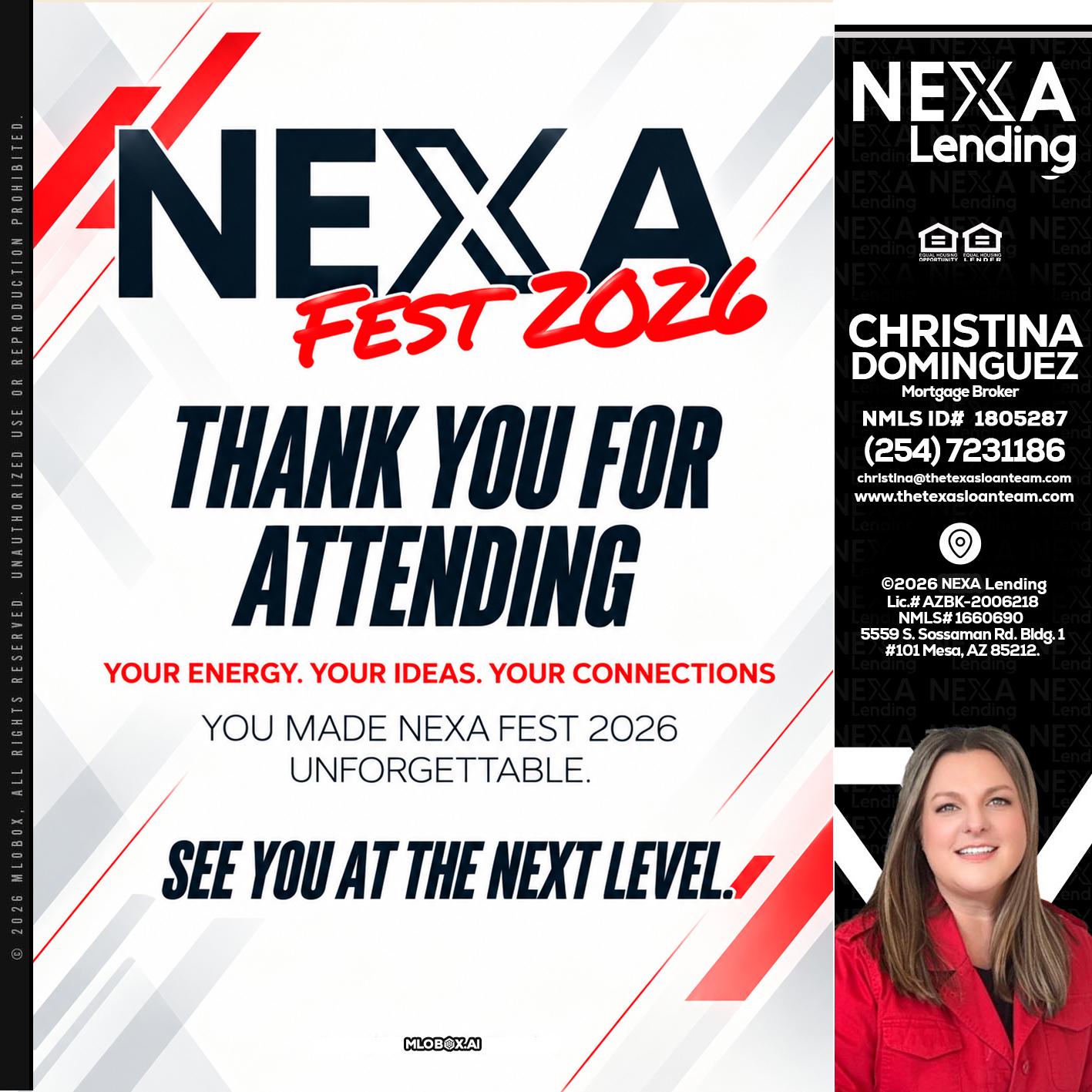 NEXA FEST 2026 - Christina Dominguez -Mortgage Broker