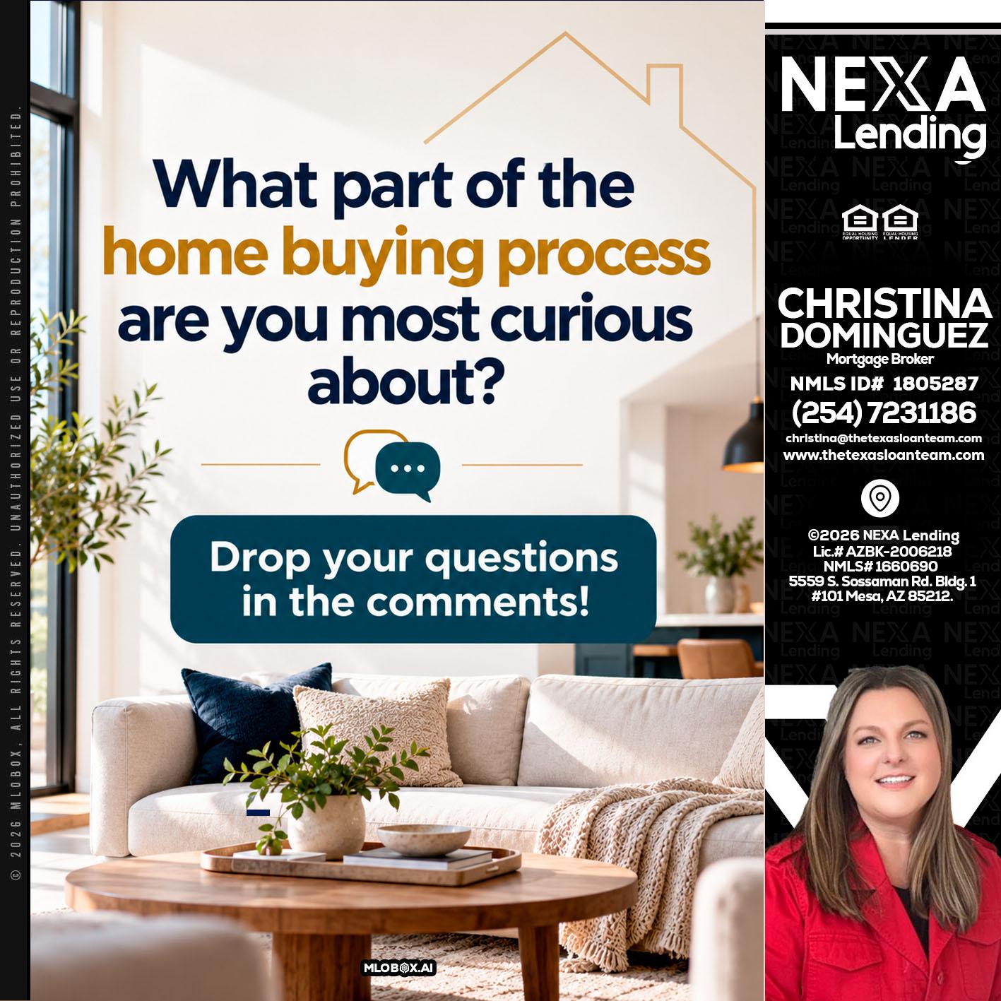 WHAT PART OF - Christina Dominguez -Mortgage Broker